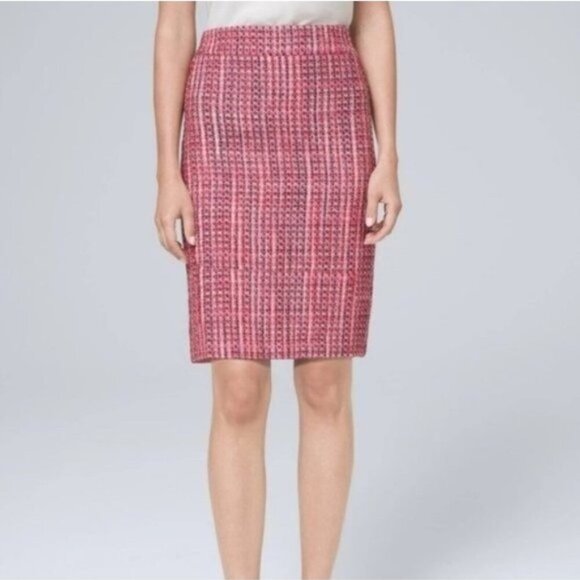 NWOT White House Black Market Tweed Boot Skirt - Picture 2 of 4